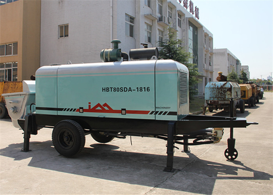 China bomba concreta montada remolque diesel del tubo de entrega del 150M para los trabajos del bombeo concreto proveedor